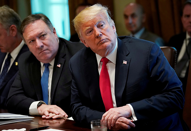 Secretary of State Mike Pompeo and President Donald Trump