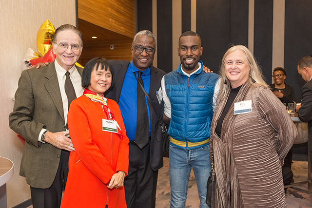 Event sponsors Joseph and KaiMay Terry, Herman Milligan, DeRay Mckesson and Edie French