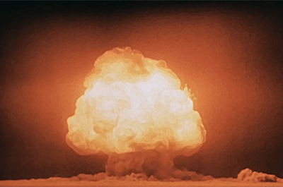 The Trinity test of the Manhattan Project