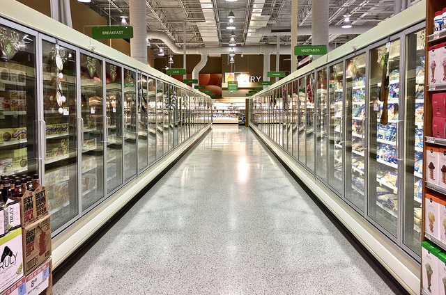 photo of aisle in supermarket