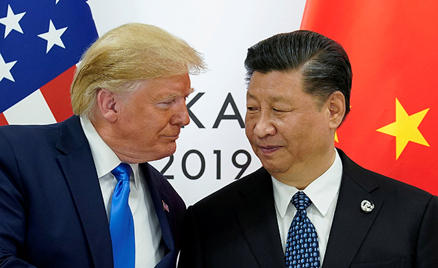 President Donald Trump meeting with China's President Xi Jinping