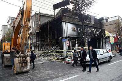burnt bank, Tehran