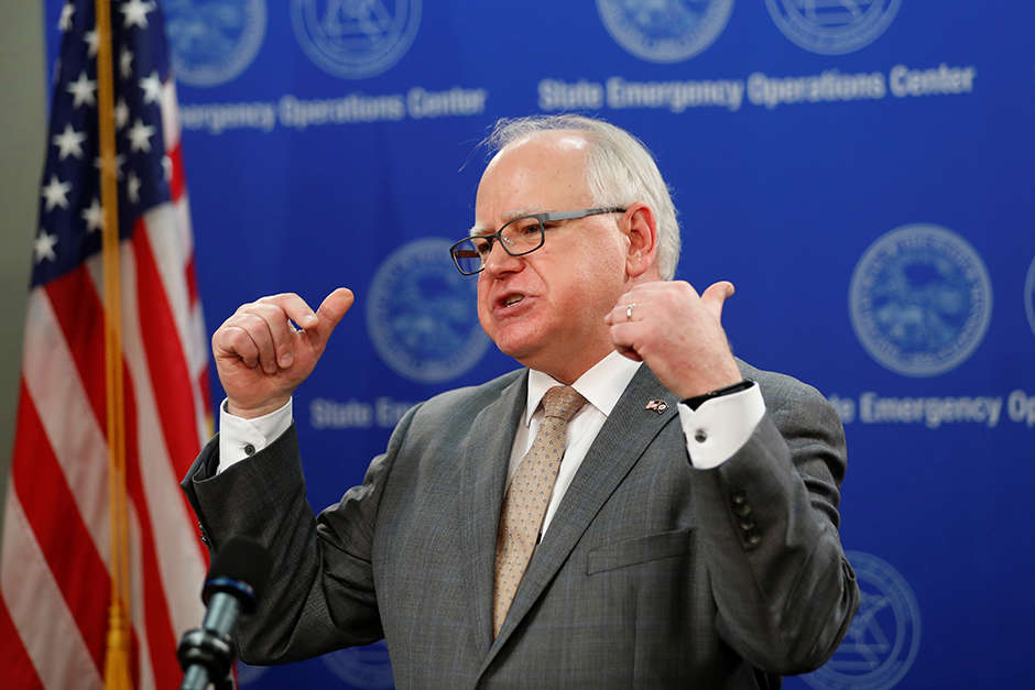 Gov. Tim Walz told WCCO Radio Friday morning: “You don’t tax businesses who don’t have the capacity to be able to pay it and get back on their feet.”