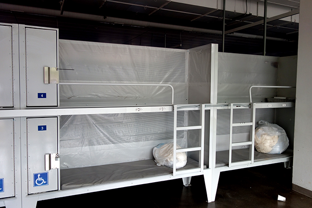 photo of shelter beds