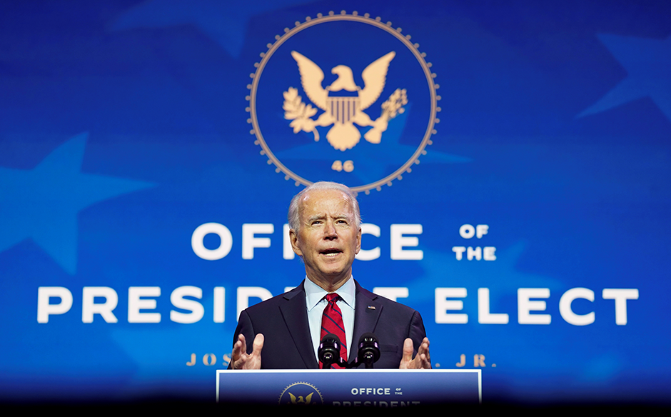 President-elect Joe Biden announcing nominees and appointees to serve on his health and coronavirus response teams during a news conference on Tuesday.