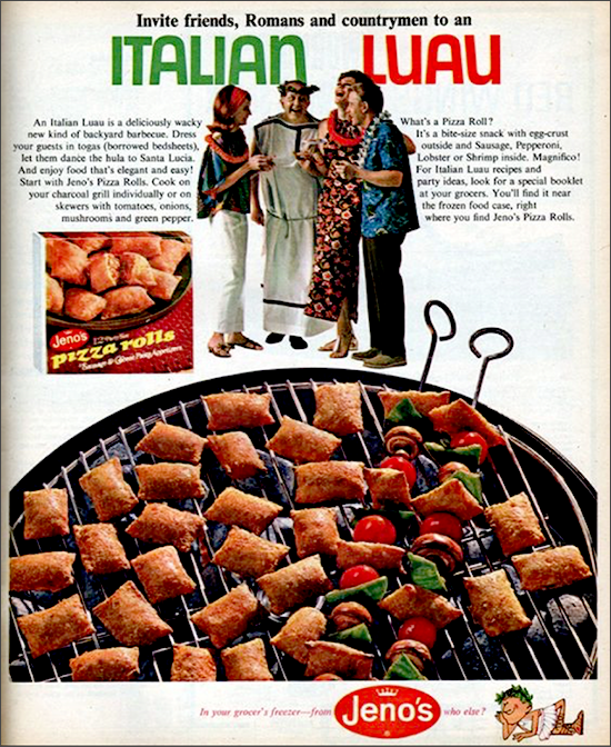 Jeno’s Pizza Rolls ad, 1960s -1970s