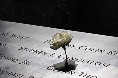 reflecting pool of the 9/11 Memorial