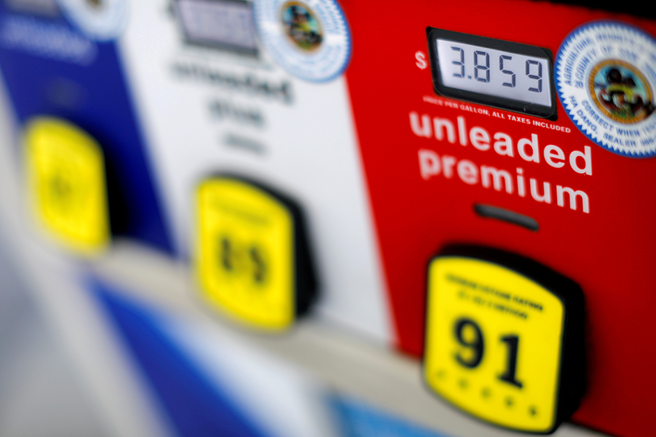 Gas pump prices