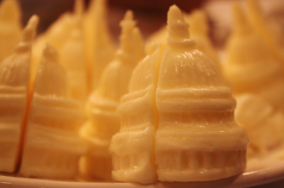 image of butter pats in the shape of the us capitol dome