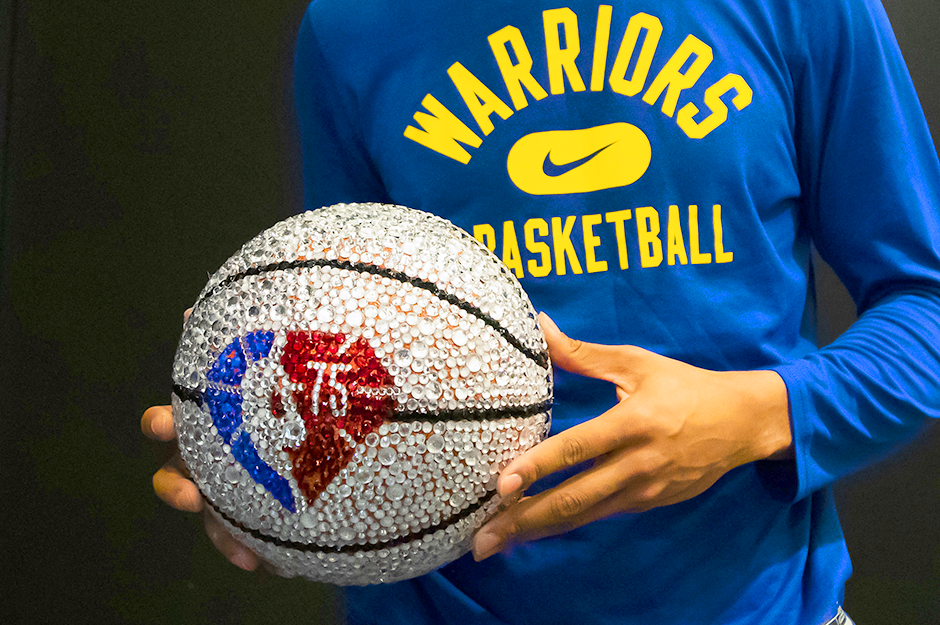 An NBA 75th anniversary ball