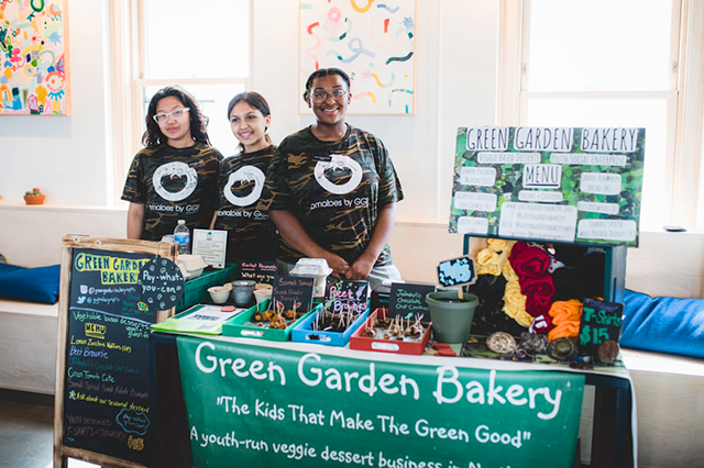 Green Garden Bakery is the only vendor run entirely by young entrepreneurs.