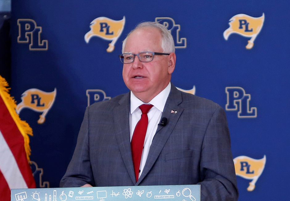 Gov. Tim Walz’s two-point lead is also the same as in an August 2021 survey, when voters were asked to rank the governor against a generic unnamed Republican.