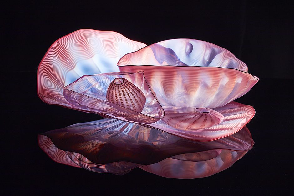Pink Seaform Set, 1984, by Dale Chihuly