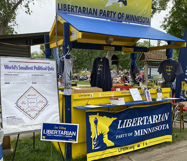 Libertarian Party booth