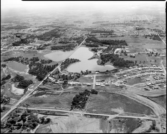 An aerial photo of Edina from 1955.