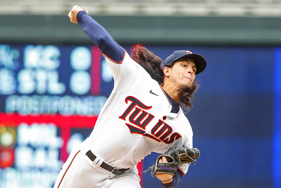 This season the Minnesota Twins called St. Paul Saints pitcher Dereck Rodriguez up twice, both one-appearance deals. Rodriguez is shown pitching against the Los Angeles Dodgers on April 13.