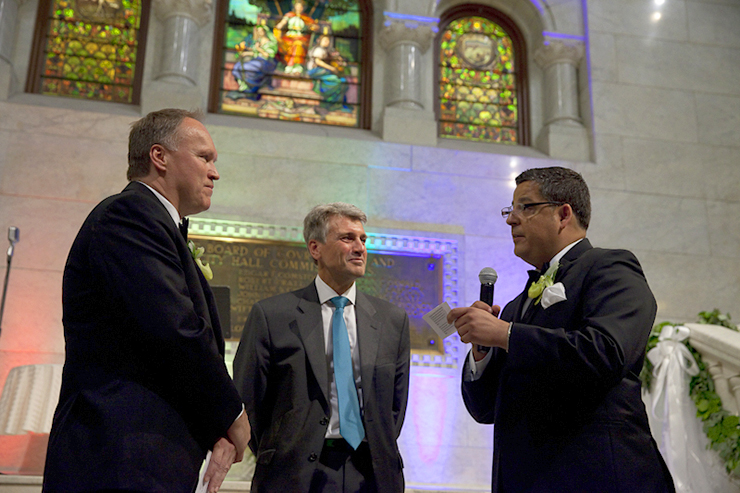 Al Giraud and Jeff Isaacson became the second couple married by the mayor.