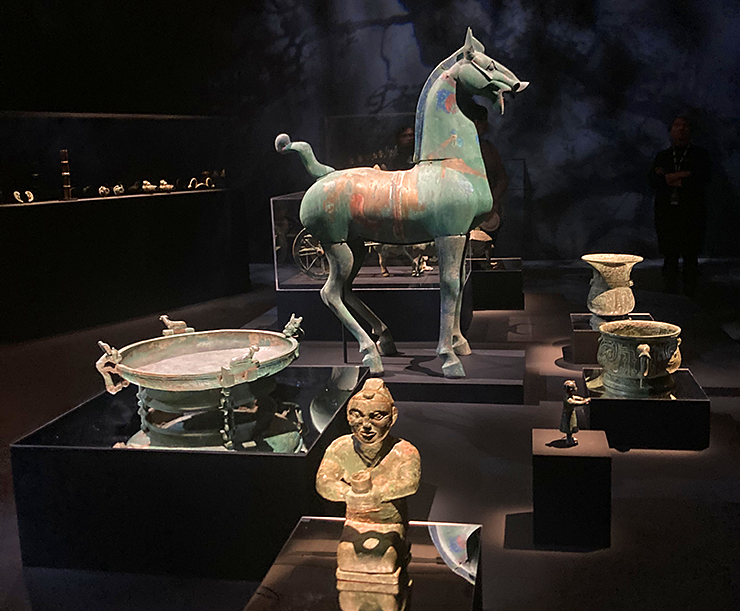 Celestial Horse, 1st century CE, bronze with traces of polychrome.