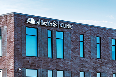 The Allina Health Clinic at 1880 N. Frontage Road in Hastings.