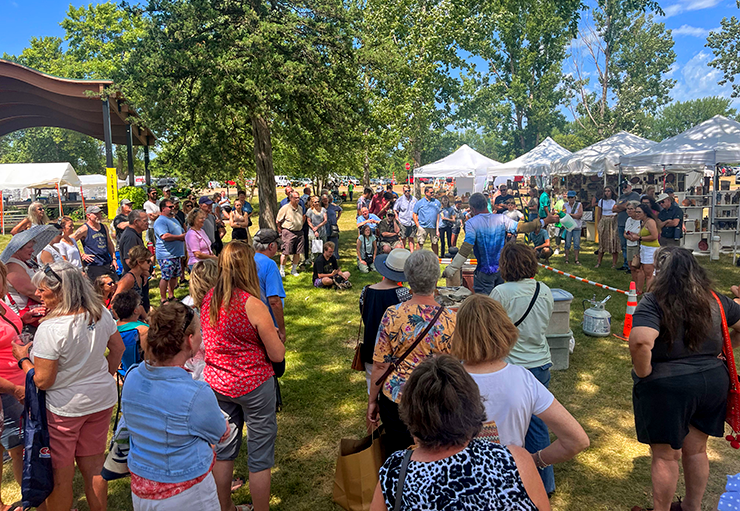 Pottery lovers are converging this weekend for the festival at the Masonic/West River Park by Otter Lake, for the 12th edition of the festival.
