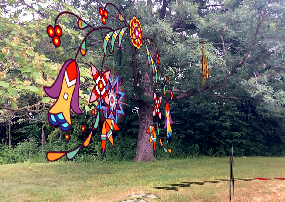 Part of Marlena Myles’ installation at the Minnesota Landscape Arboretum.