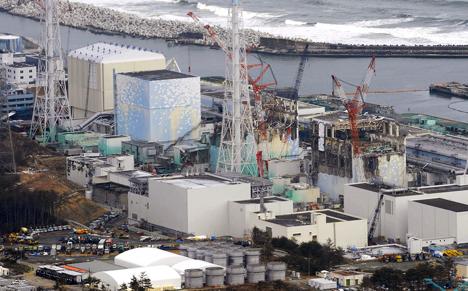Tokyo Electric Power Co.'s tsunami-crippled Fukushima Daiichi nuclear power plant's reactor buildings.