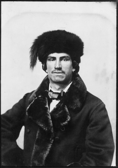 An unidentified Métis fur trader of Native American and French ancestry, ca. 1870.