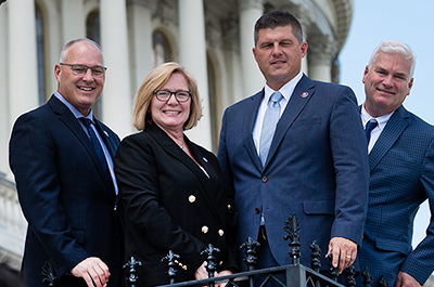 From left, Reps. Pete Stauber, Michelle Fischbach, Brad Finstad and Tom Emmer.