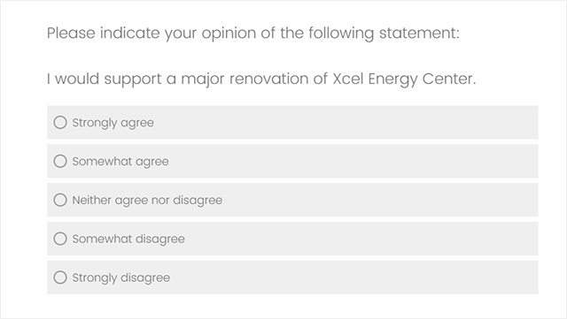 Xcel Energy Center renovation survey