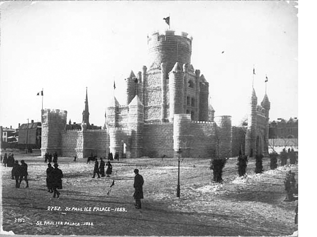 The 1888 Winter Carnival Ice Palace