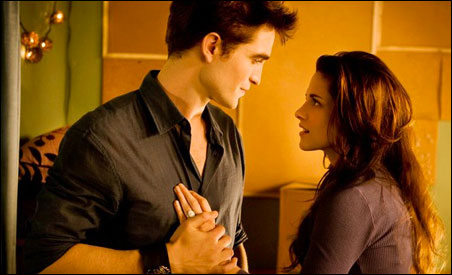 Robert Pattinson and Kristen Stewart in "The Twilight Saga: Breaking Dawn"
