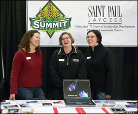 MinnPost YPN member group Saint Paul Jaycees at the 2010 HandsOn Twin Cities Volunteer Expo