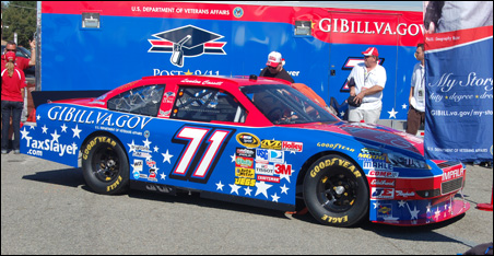 The #71 Post-9/11 GI Bill Chevrolet, which cost the VA $200,000 to sponsor for one race last year. Photo courtesy: Rep. McCollum's office.