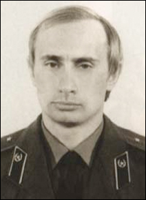 Vladimir Putin as a young KGB agent.