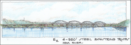 One concept for a new Stillwater bridge.