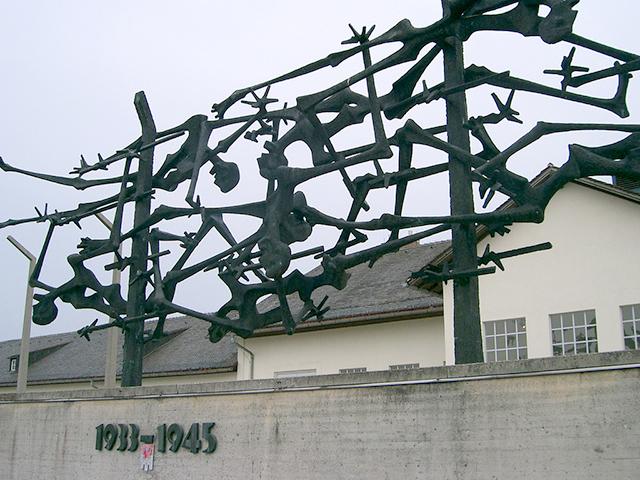 A memorial in the Dachau concentration camp